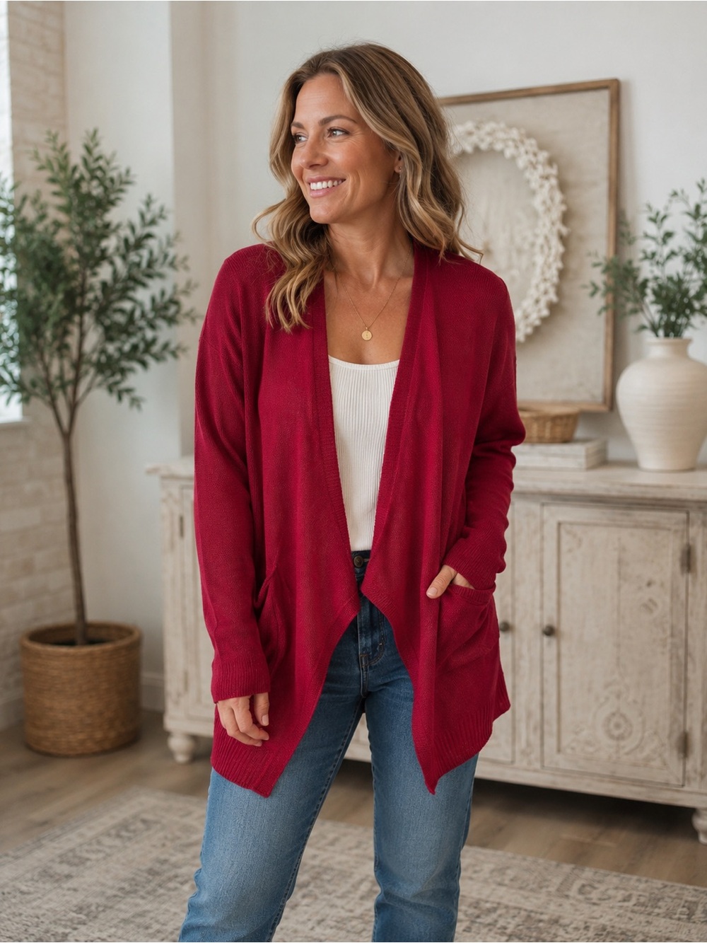 Eileen Fisher 100% Linen Long Cardigan S